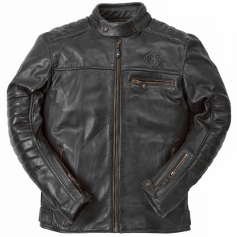 Cazadora moto Ride & Sons Getaway Cow Skin Black