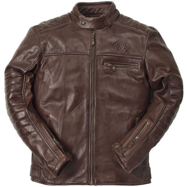 Cazadora moto Ride & Sons Getaway Cow Skin Brown