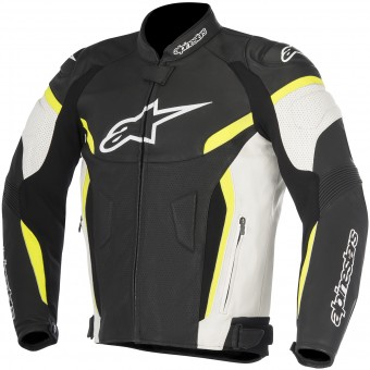 Cazadora moto Alpinestars GP Plus R V2 Airflow Black White Yellow Fluo