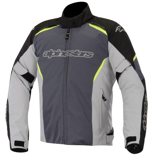 Cazadora moto Alpinestars Gunner Waterproof Black Gray Yellow Fluo