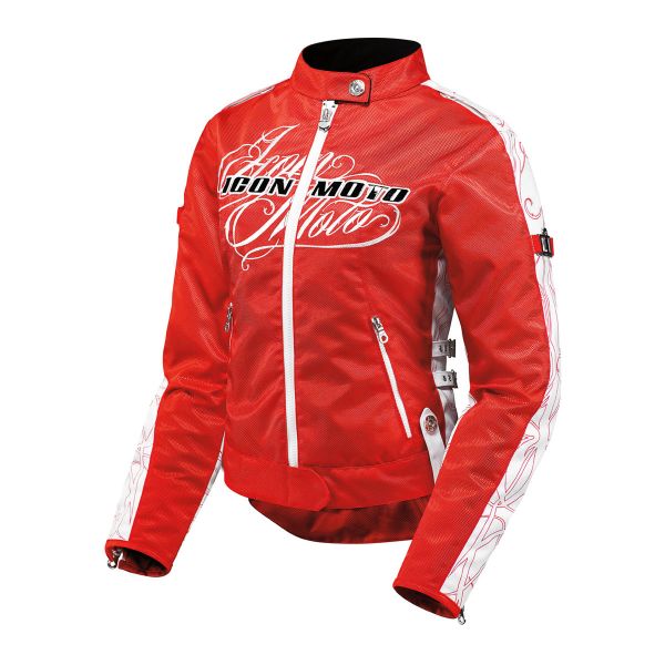 Cazadora moto ICON Hella Street Angel Red