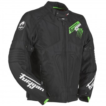 Cazadora moto Furygan Hurricane Black Fluo Green