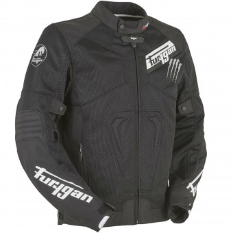 Cazadora moto Furygan Hurricane Vented Black White