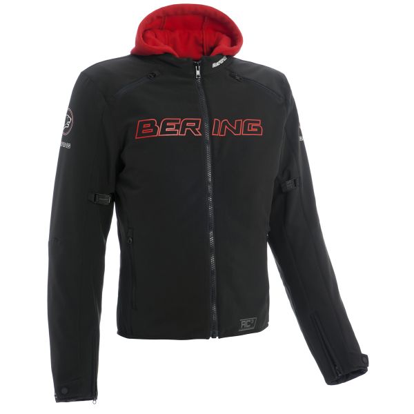 Cazadora moto Bering Jaap Negro Rojo