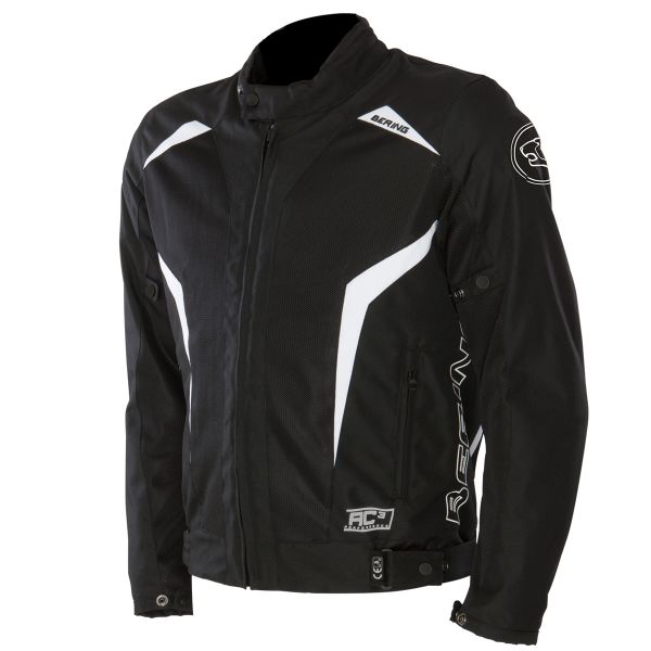 Cazadora moto Bering Keers Negro Blanco