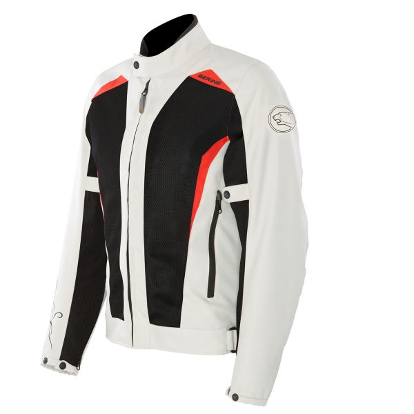 Cazadora moto Bering Lady Keers Negro Beige