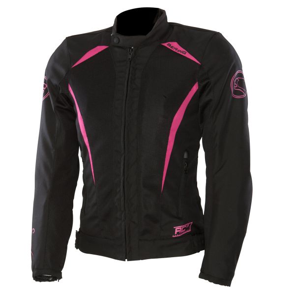 Cazadora moto Bering Lady Keers Negro Mauve
