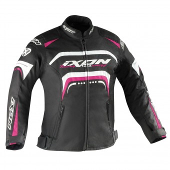 Cazadora moto Ixon Lover Kid Negro Blanco Fuchsia Cazadora moto Ixon Lover Kid Negro Blanco Fuchsia