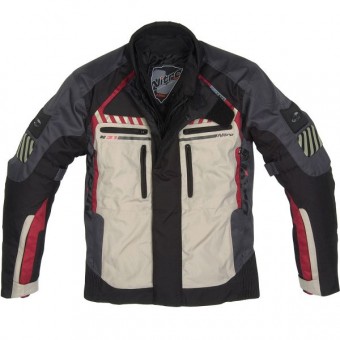 Cazadora moto Nitro N-31 Negro Rojo