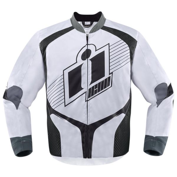 Cazadora moto ICON Overlord D3O White