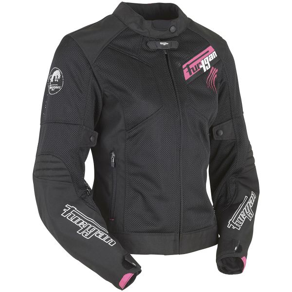 Cazadora moto Furygan Pantha Lady Vented Black Pink