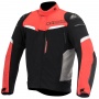 Cazadora moto Alpinestars Pikes Drystar Negro Rojo Blanco