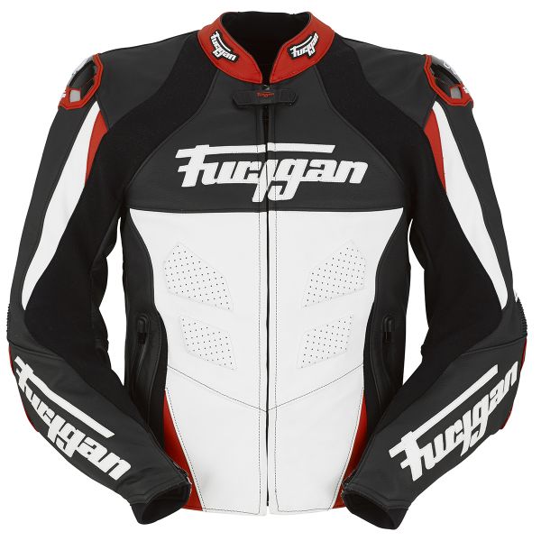 Cazadora moto Furygan Race Negro Blanco Rojo