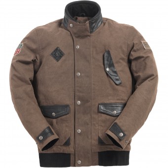 Cazadora moto Ride & Sons Runaway Brown Waxed
