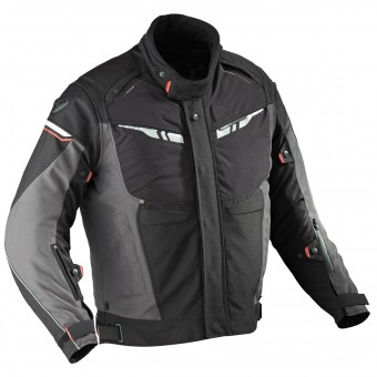 Cazadora moto Ixon Sirrus HP Gris Negro Rojo