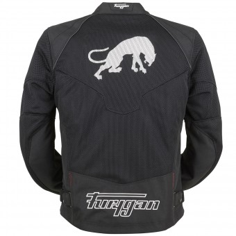 Furygan Skull Vented Negro Rojo Blanco