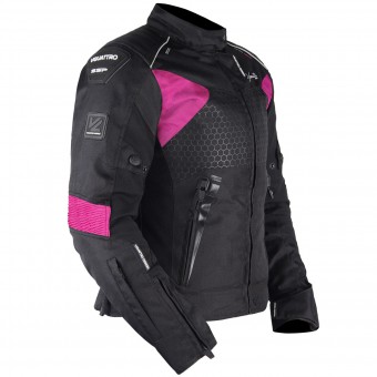 Cazadora moto V'Quattro SP-51 Lady Black Pink