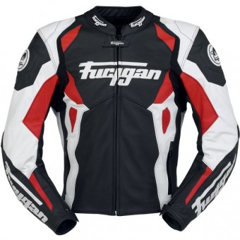 Cazadora moto Furygan Spyder Negro Blanco Rojo