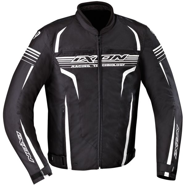 Cazadora moto Ixon Striver Black White
