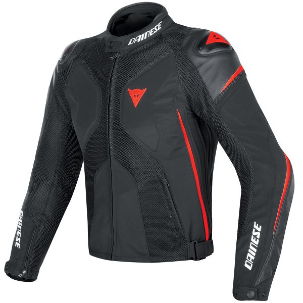 Cazadora moto Dainese Super Rider D-Dry Black Red Fluo