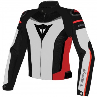 Cazadora moto Dainese Super Speed White Black Red