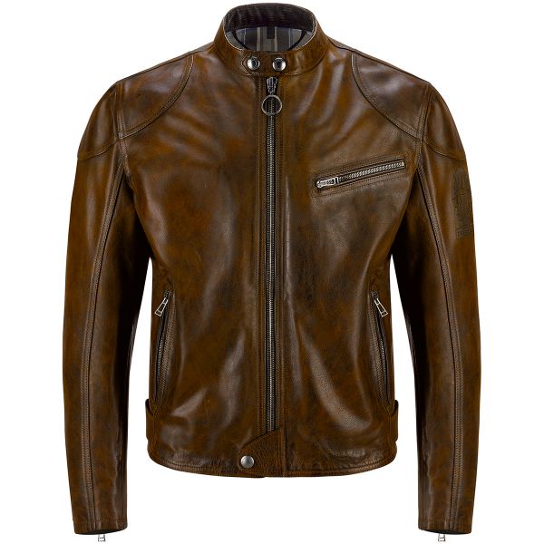 Cazadora moto Belstaff Supreme Burnt Cuero