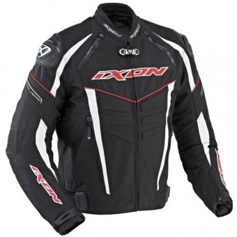 Cazadora moto Ixon Titanio VX Negro Blanco Rojo