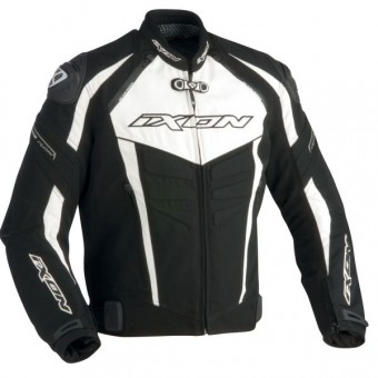 Cazadora moto Ixon Titanio VX Negro Blanco