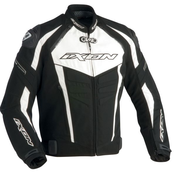Cazadora moto Ixon Titanio VX Negro Blanco