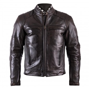 Cazadora moto Helstons Trust Leather Dirty Brown