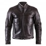 Cazadora moto Helstons Trust Leather Dirty Brown