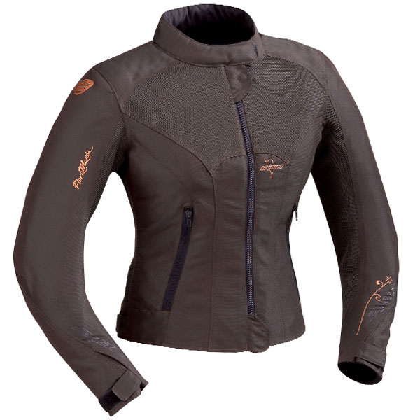 Cazadora moto Ixon Flora Cafe Cobre