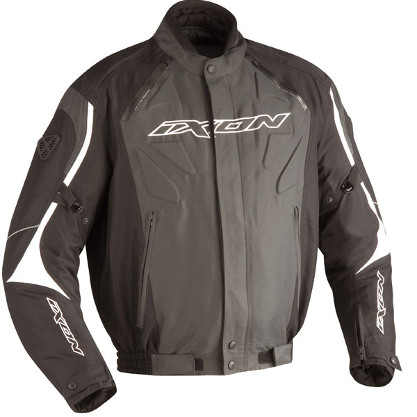 Cazadora moto Ixon Shurikan Race Negro Gris Blanco