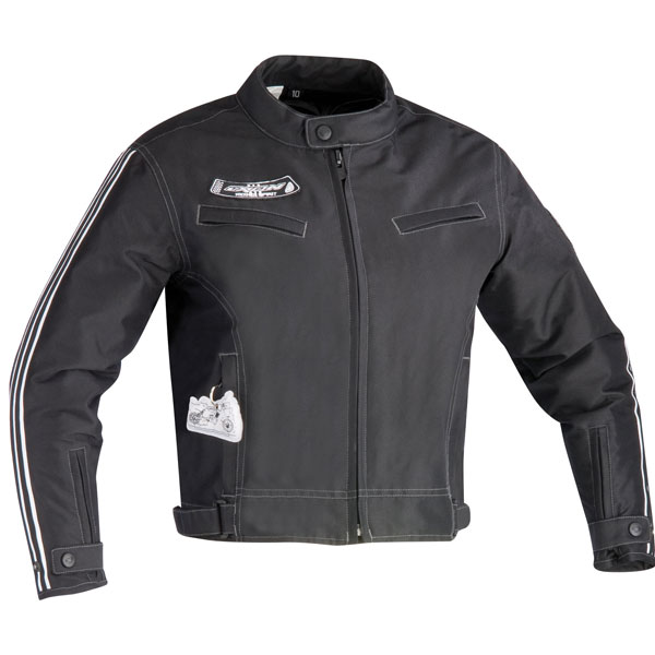 Cazadora moto Ixon Xenon Negro Blanco