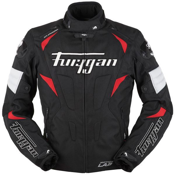 Cazadora moto Furygan Wind Negro Blanco Rojo