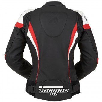 Furygan Xenia Racing Lady Negro Blanco Rojo