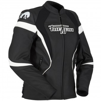 Furygan Xenia Racing Lady Negro Blanco