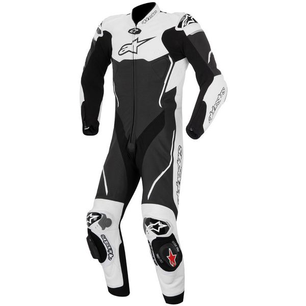 Mono Moto Cuero Alpinestars Atem Suit Black White