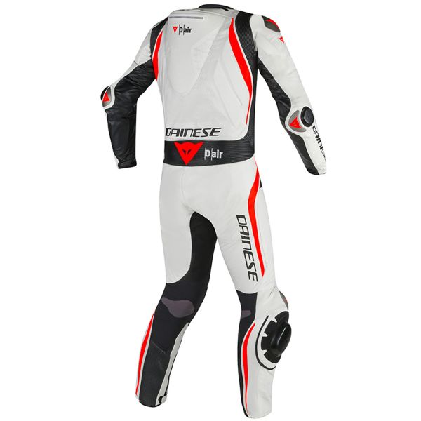 Dainese Tuta Mugello R D-Air Black White Fluo Red