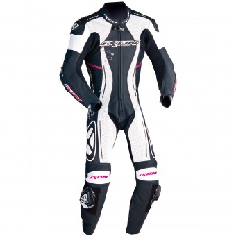 Mono Moto Cuero Ixon Astrale Negro Blanco Fucsia