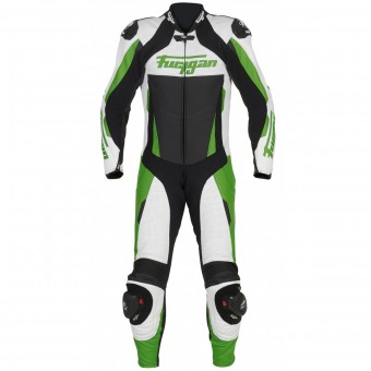 Mono Moto Cuero Furygan Full Apex White Green Black