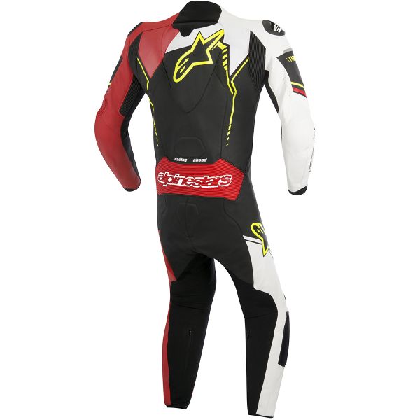 Alpinestars GP Plus Leather Suit Black White Red Yellow Fluo