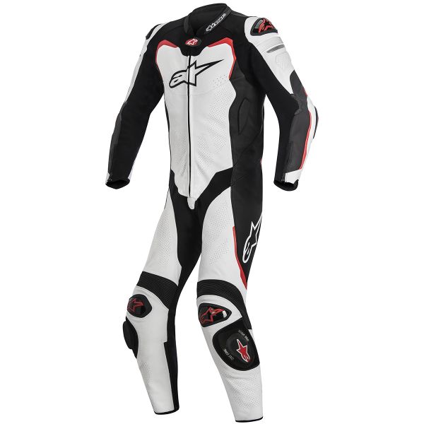 Mono Moto Cuero Alpinestars GP PRO Tech Air Bag Compatible White Black Red