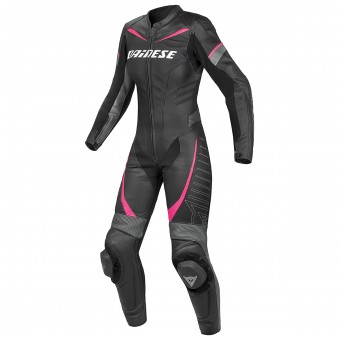Mono Moto Cuero Dainese Racing P. Lady Black Anthracite Fuchsia