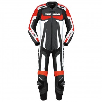 Mono Moto Cuero Spidi T-2 Kangaroo Wind Pro Negro Rojo