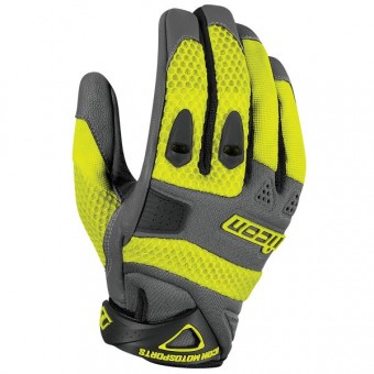 Guantes moto ICON Anthem Hi-Viz Yellow