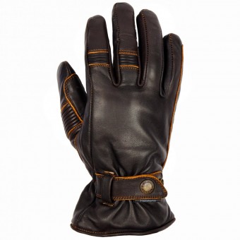 Guantes moto Helstons Boston Cuero Marrón