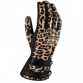 Guantes moto ICON Catwalk Leopardo