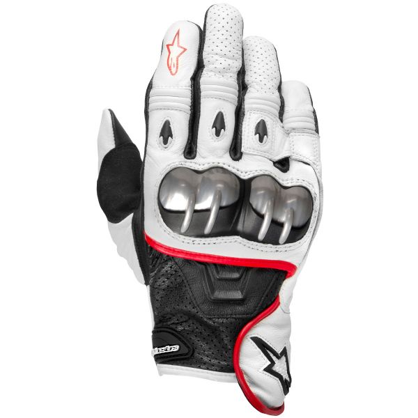 Guantes moto Alpinestars Octane S-Moto Blanco Negro Rojo
