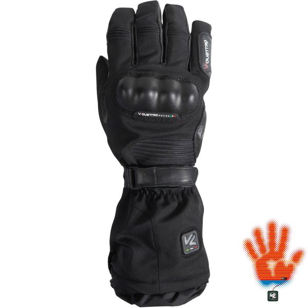Guantes moto V'Quattro Quantum Trmico Negro